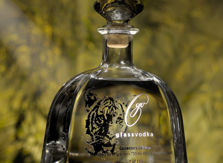 In support of the Woodland Park Zoo's fundraiser for their Malayan Tiger Conservation Project, this custom-designed bottle by Glass Vodka helped raise a five figure dollar amount using this image. Jerry and Lois Photography