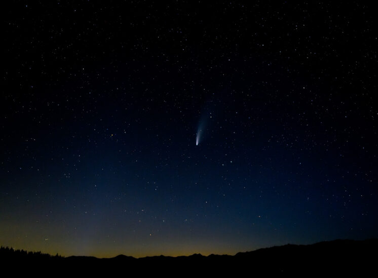 2020 Comet NEOWISE in the Northern Skies over the Cascade Mountains of central Washington. Jerry and Lois Photography